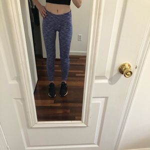 Fabletics Blue and White Striped Leggings